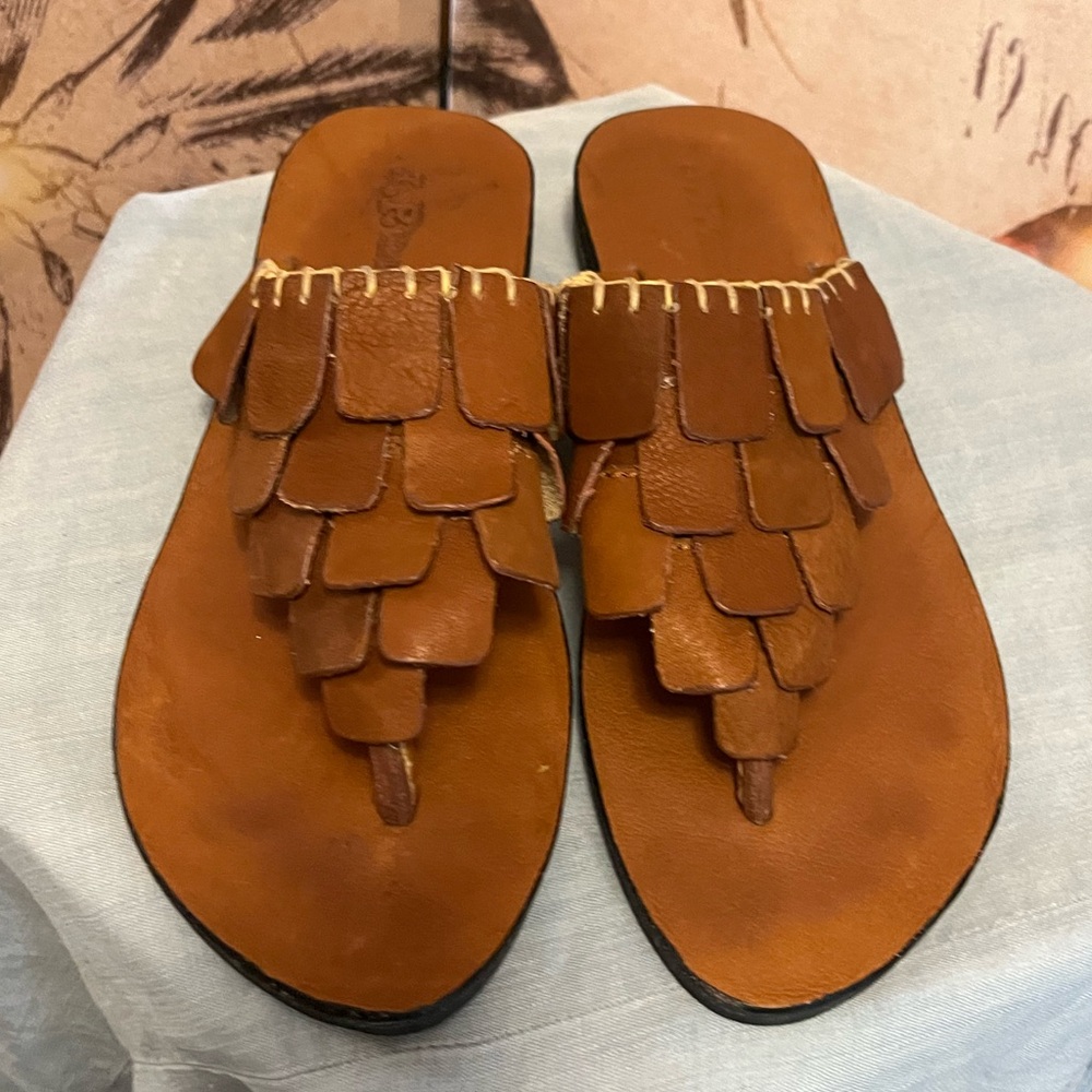 J.P.Mattie/J.P.&Mattie brown, leather women’s sandals